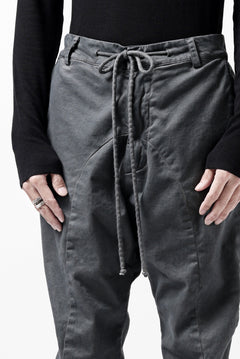 Load image into Gallery viewer, daub DYEING EASY TROUSER PANTS / STRETCH TWILL COTTON (GREY)