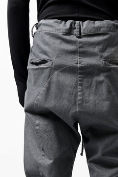 Load image into Gallery viewer, daub DYEING EASY TROUSER PANTS / STRETCH TWILL COTTON (GREY)