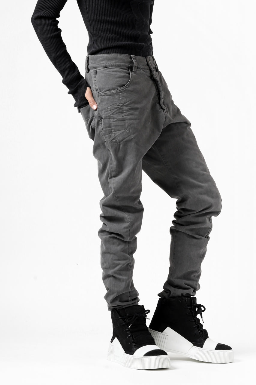 Load image into Gallery viewer, daub ERGONOMIC SEAM SLIM PANTS / STRETCH COTTON (GREY)