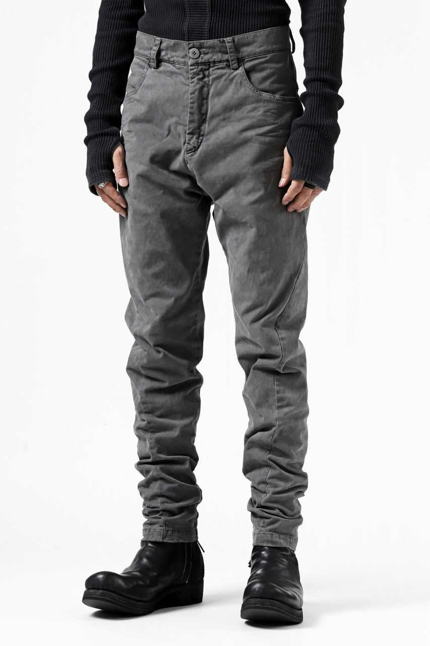 Load image into Gallery viewer, daub ERGONOMIC SEAM SLIM PANTS / STRETCH COTTON (GREY)