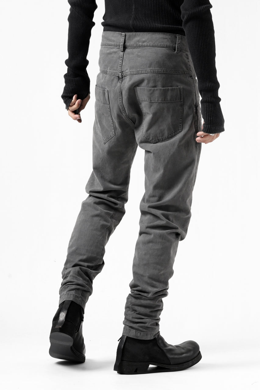 Load image into Gallery viewer, daub ERGONOMIC SEAM SLIM PANTS / STRETCH COTTON (GREY)