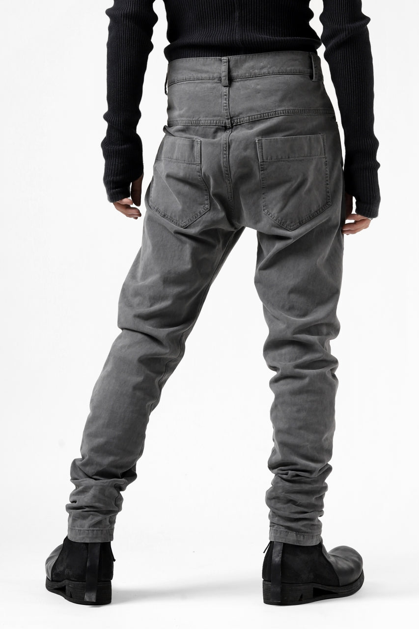 Load image into Gallery viewer, daub ERGONOMIC SEAM SLIM PANTS / STRETCH COTTON (GREY)