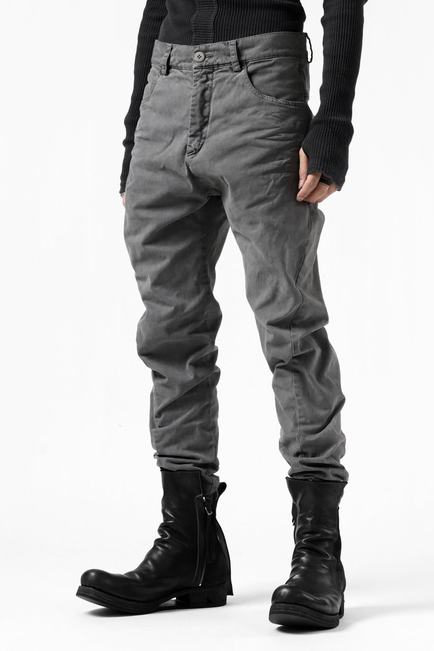 Load image into Gallery viewer, daub ERGONOMIC SEAM SLIM PANTS / STRETCH COTTON (GREY)