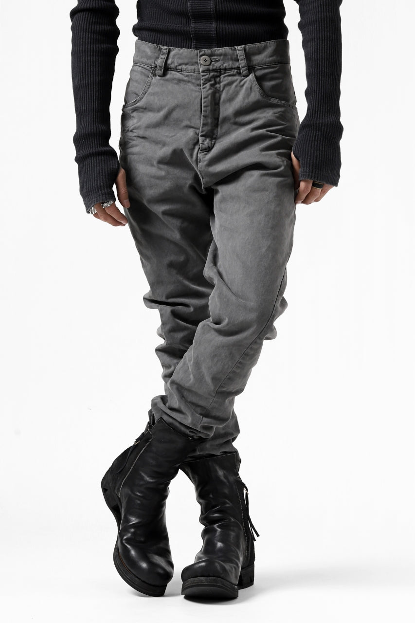 Load image into Gallery viewer, daub ERGONOMIC SEAM SLIM PANTS / STRETCH COTTON (GREY)