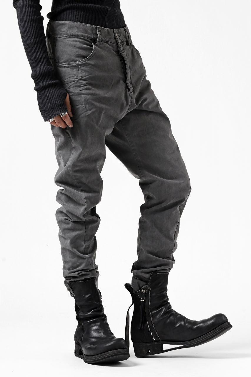 Load image into Gallery viewer, daub ERGONOMIC SEAM SLIM PANTS / STRETCH COTTON (GREY)