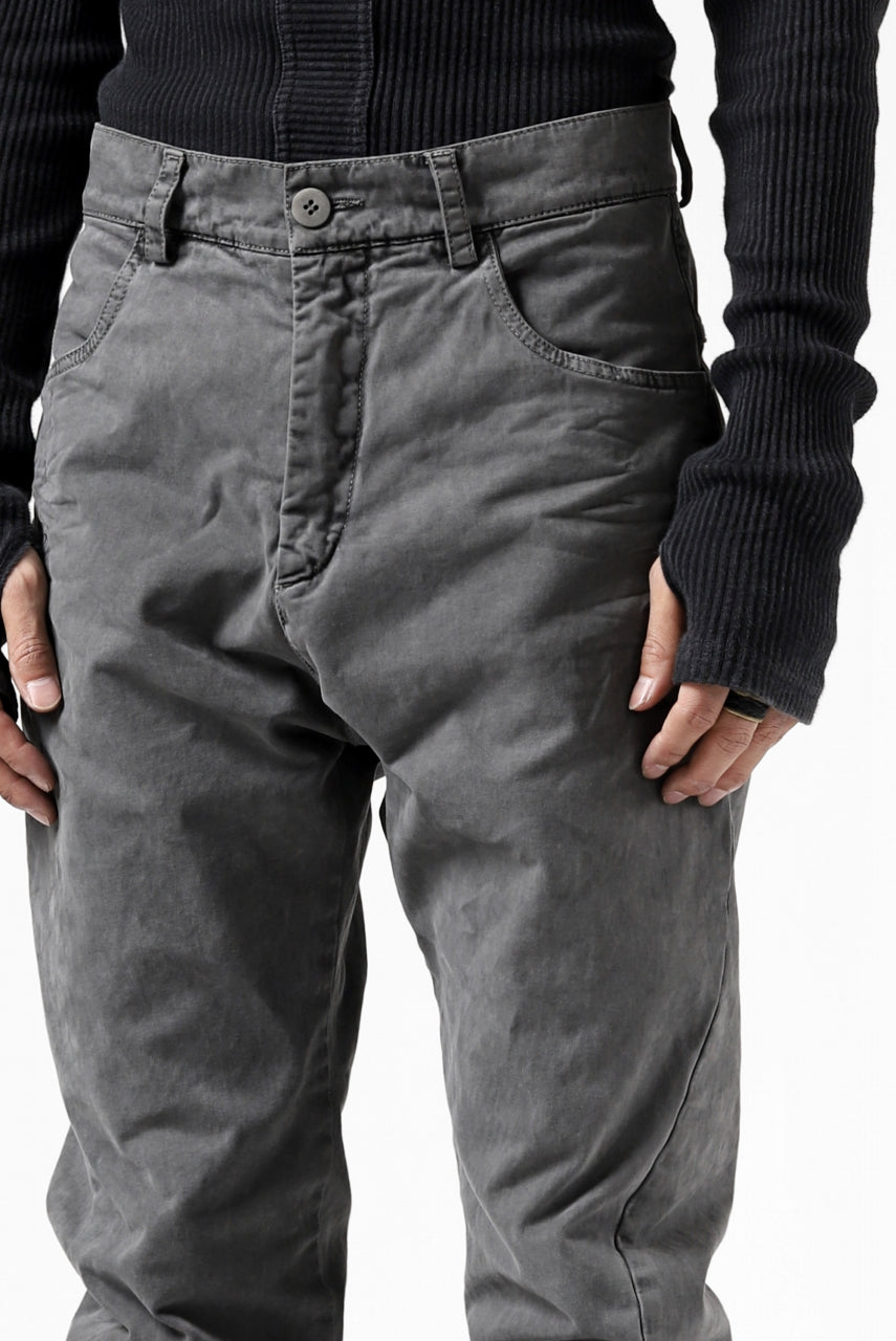 Load image into Gallery viewer, daub ERGONOMIC SEAM SLIM PANTS / STRETCH COTTON (GREY)