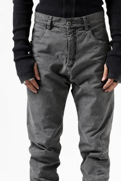 Load image into Gallery viewer, daub ERGONOMIC SEAM SLIM PANTS / STRETCH COTTON (GREY)