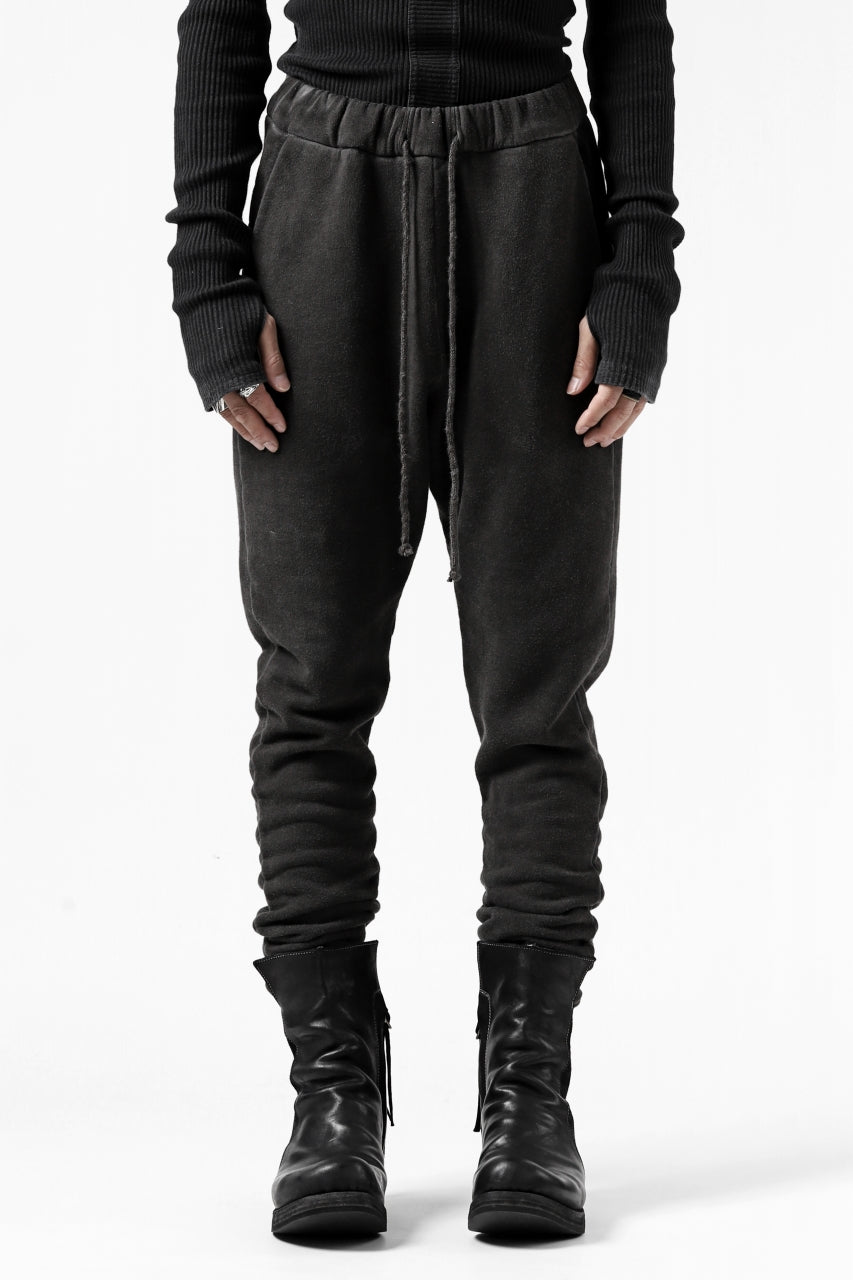 Load image into Gallery viewer, daub SWEAT SLIM JOGGER PANTS / COLD DYED JERSEY (DARK GREY)