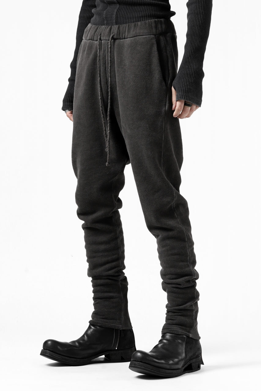 Load image into Gallery viewer, daub SWEAT SLIM JOGGER PANTS / COLD DYED JERSEY (DARK GREY)
