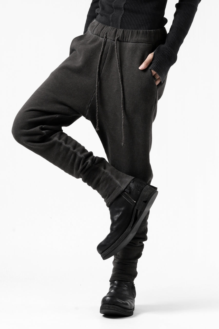 Load image into Gallery viewer, daub SWEAT SLIM JOGGER PANTS / COLD DYED JERSEY (DARK GREY)