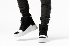Load image into Gallery viewer, daub SWEAT SLIM JOGGER PANTS / COLD DYED JERSEY (DARK GREY)
