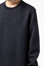 Load image into Gallery viewer, daub ROUND NECK SWEAT PULL OVER / KNIT JERSEY (NAVY)