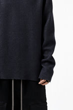 Load image into Gallery viewer, daub ROUND NECK SWEAT PULL OVER / KNIT JERSEY (NAVY)