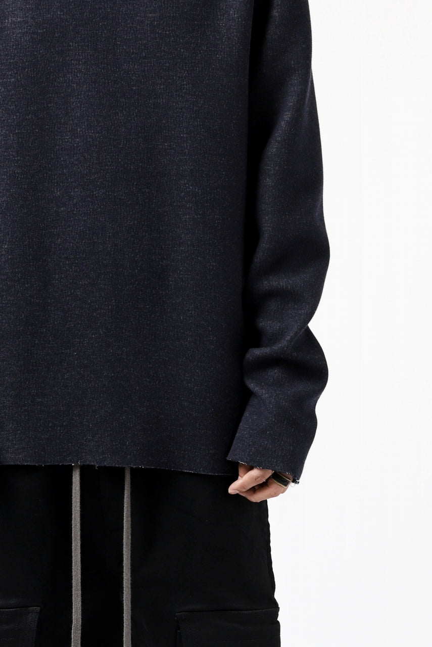 Load image into Gallery viewer, daub ROUND NECK SWEAT PULL OVER / KNIT JERSEY (NAVY)
