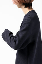 Load image into Gallery viewer, daub ROUND NECK SWEAT PULL OVER / KNIT JERSEY (NAVY)