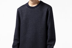 Load image into Gallery viewer, daub ROUND NECK SWEAT PULL OVER / KNIT JERSEY (NAVY)