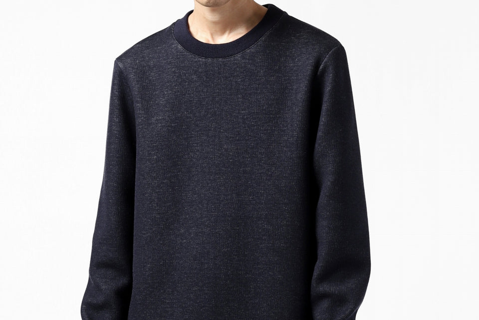 Load image into Gallery viewer, daub ROUND NECK SWEAT PULL OVER / KNIT JERSEY (NAVY)