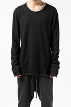 Load image into Gallery viewer, daub ERGONOMIC LONG SLEEVE KNIT SEWN / KNOTTING DOUBLE FACE (BLACK)