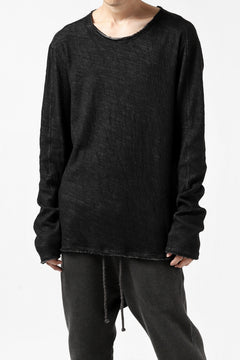 Load image into Gallery viewer, daub ERGONOMIC LONG SLEEVE KNIT SEWN / KNOTTING DOUBLE FACE (BLACK)
