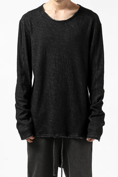 Load image into Gallery viewer, daub ERGONOMIC LONG SLEEVE KNIT SEWN / KNOTTING DOUBLE FACE (BLACK)