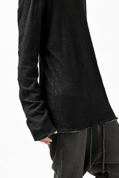 Load image into Gallery viewer, daub ERGONOMIC LONG SLEEVE KNIT SEWN / KNOTTING DOUBLE FACE (BLACK)