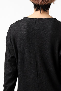 Load image into Gallery viewer, daub ERGONOMIC LONG SLEEVE KNIT SEWN / KNOTTING DOUBLE FACE (BLACK)