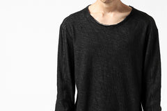 Load image into Gallery viewer, daub ERGONOMIC LONG SLEEVE KNIT SEWN / KNOTTING DOUBLE FACE (BLACK)