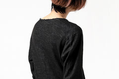 Load image into Gallery viewer, daub ERGONOMIC LONG SLEEVE KNIT SEWN / KNOTTING DOUBLE FACE (BLACK)