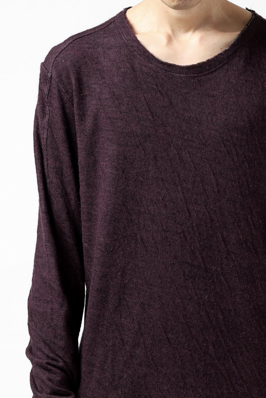 Load image into Gallery viewer, daub ERGONOMIC LONG SLEEVE KNIT SEWN / KNOTTING DOUBLE FACE (OFF RED)
