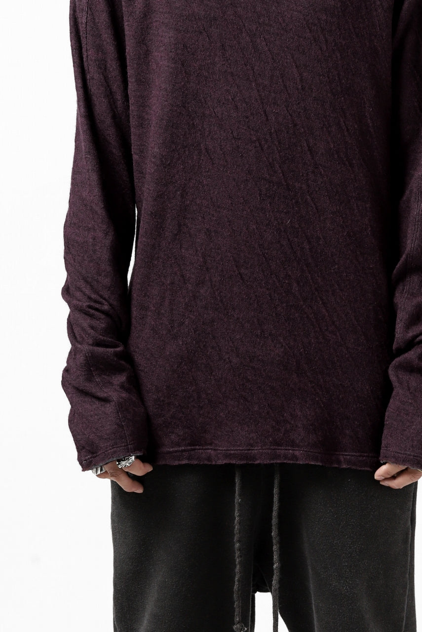 Load image into Gallery viewer, daub ERGONOMIC LONG SLEEVE KNIT SEWN / KNOTTING DOUBLE FACE (OFF RED)