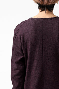 Load image into Gallery viewer, daub ERGONOMIC LONG SLEEVE KNIT SEWN / KNOTTING DOUBLE FACE (OFF RED)
