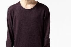 Load image into Gallery viewer, daub ERGONOMIC LONG SLEEVE KNIT SEWN / KNOTTING DOUBLE FACE (OFF RED)