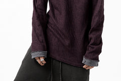 Load image into Gallery viewer, daub ERGONOMIC LONG SLEEVE KNIT SEWN / KNOTTING DOUBLE FACE (OFF RED)
