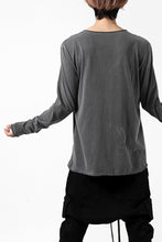 Load image into Gallery viewer, daub CHEST POCKET LONG SLEEVE CUT SEWN / COLD DYED JERSEY (GREY)