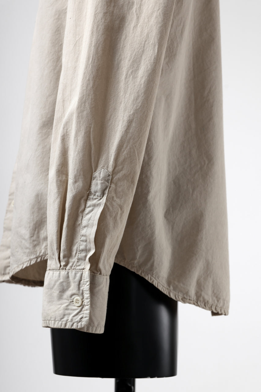 画像をギャラリービューアに読み込む, daub DYEING MINIMAL LS SHIRT / C.POPLIN (SAND)