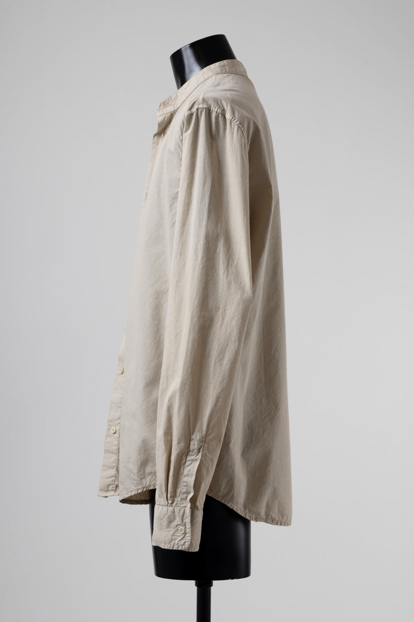 画像をギャラリービューアに読み込む, daub DYEING MINIMAL LS SHIRT / C.POPLIN (SAND)
