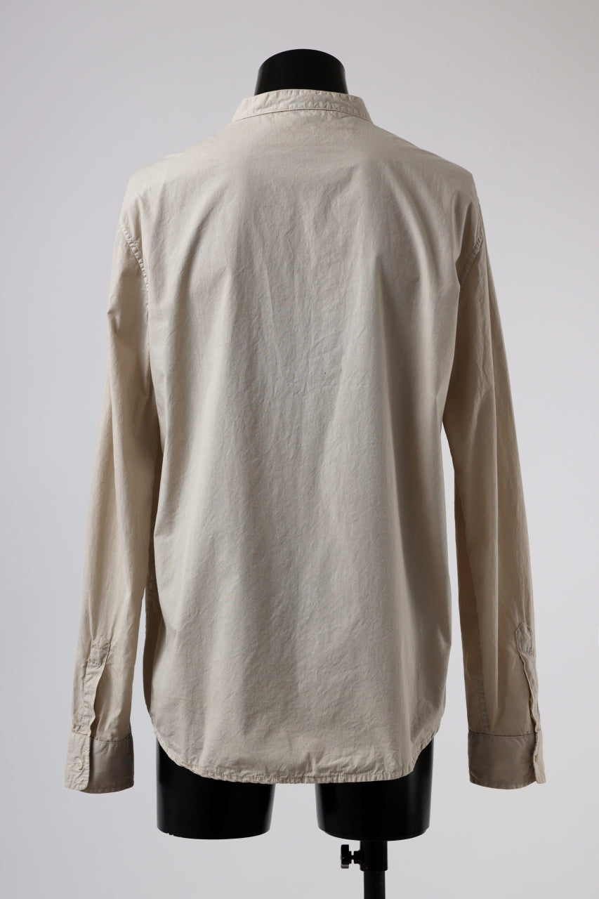 画像をギャラリービューアに読み込む, daub DYEING MINIMAL LS SHIRT / C.POPLIN (SAND)