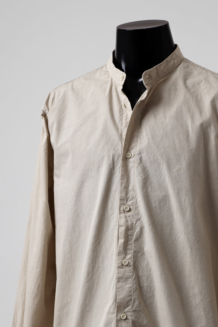 画像をギャラリービューアに読み込む, daub DYEING MINIMAL LS SHIRT / C.POPLIN (SAND)
