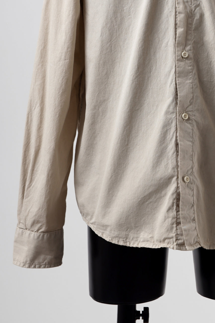 画像をギャラリービューアに読み込む, daub DYEING MINIMAL LS SHIRT / C.POPLIN (SAND)