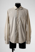 Load image into Gallery viewer, daub PLAIN COLLAR SHIRT / COLD DYED ORGANIC COTTON (SAND)