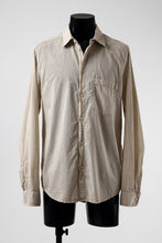 Load image into Gallery viewer, daub PLAIN COLLAR SHIRT / COLD DYED ORGANIC COTTON (SAND)
