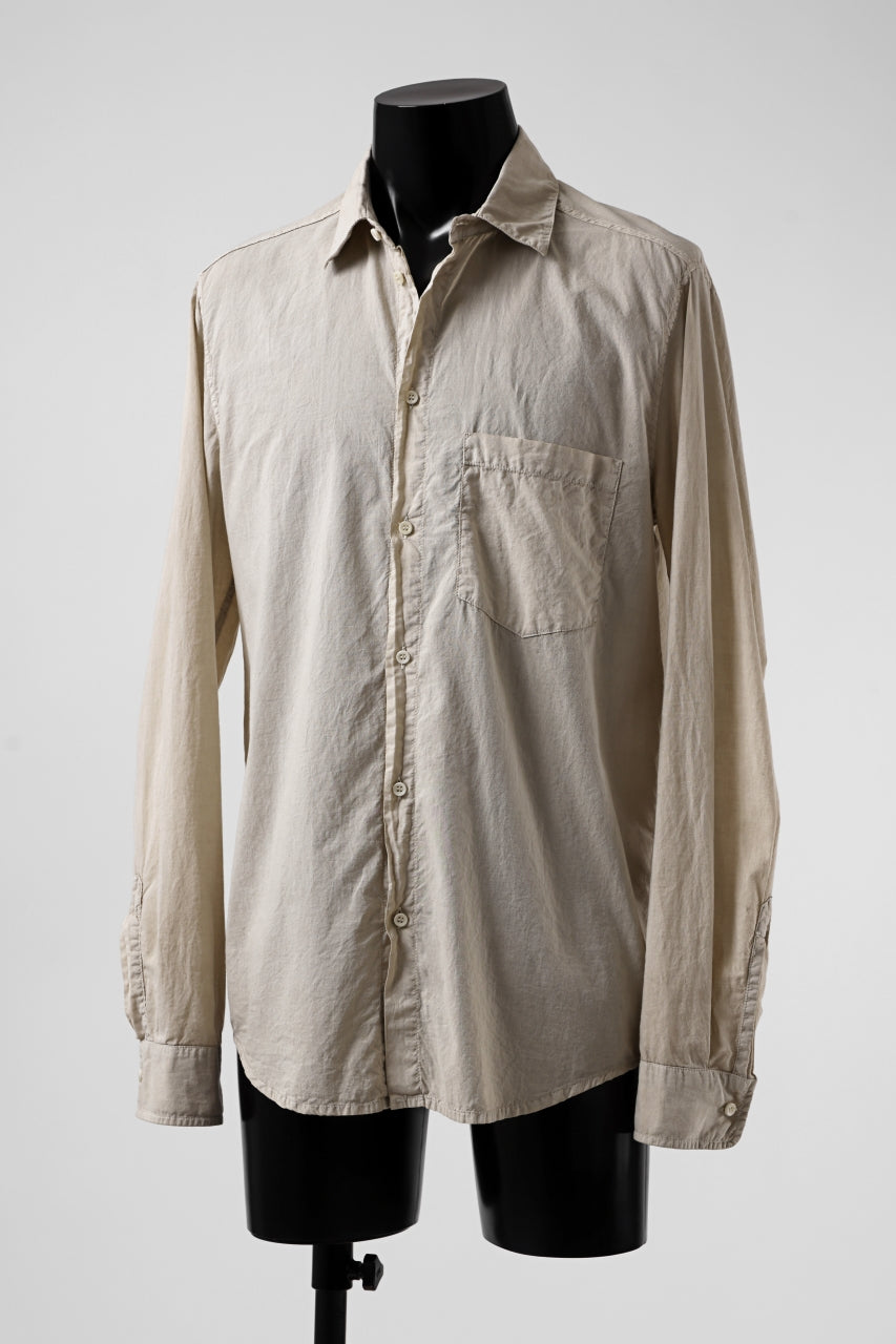 Load image into Gallery viewer, daub PLAIN COLLAR SHIRT / COLD DYED ORGANIC COTTON (SAND)