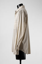 Load image into Gallery viewer, daub PLAIN COLLAR SHIRT / COLD DYED ORGANIC COTTON (SAND)