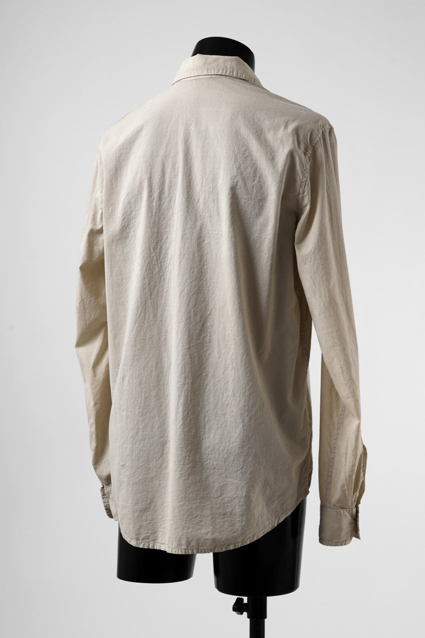 Load image into Gallery viewer, daub PLAIN COLLAR SHIRT / COLD DYED ORGANIC COTTON (SAND)