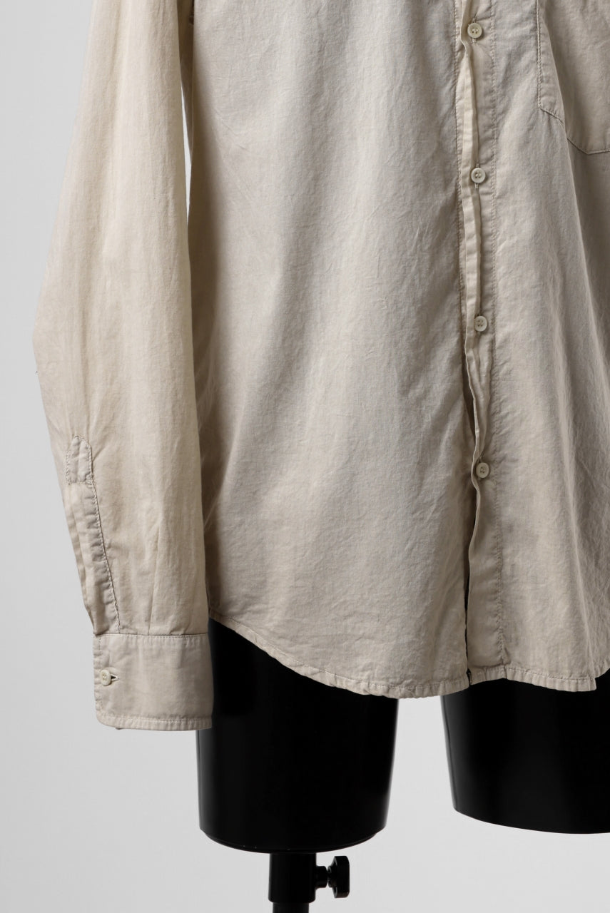 Load image into Gallery viewer, daub PLAIN COLLAR SHIRT / COLD DYED ORGANIC COTTON (SAND)