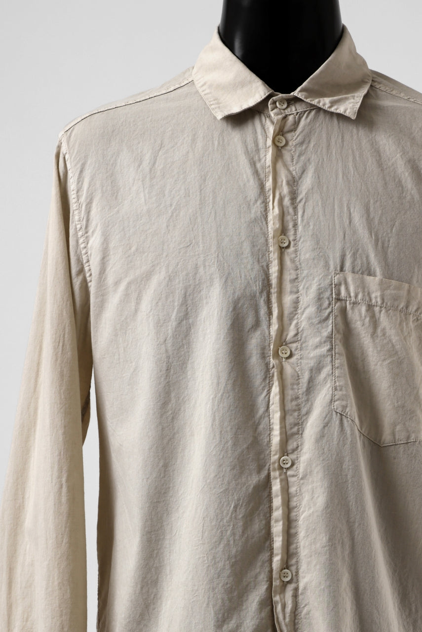 Load image into Gallery viewer, daub PLAIN COLLAR SHIRT / COLD DYED ORGANIC COTTON (SAND)