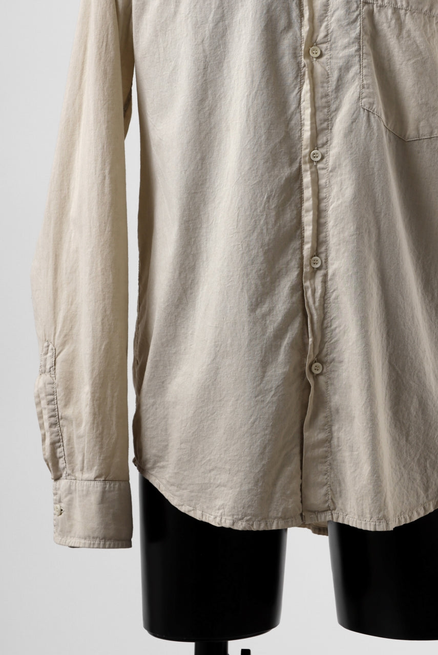 Load image into Gallery viewer, daub PLAIN COLLAR SHIRT / COLD DYED ORGANIC COTTON (SAND)