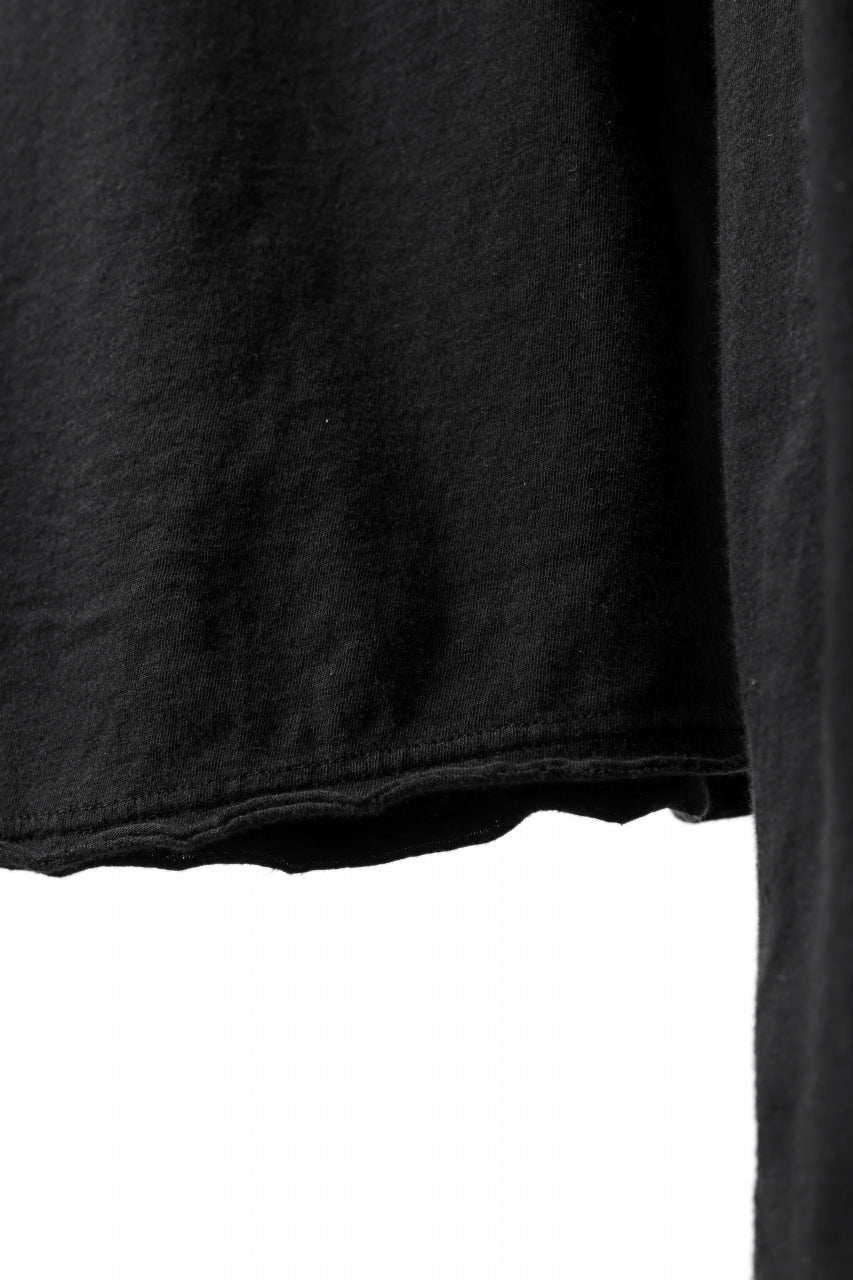 Load image into Gallery viewer, daub RAGLAN STITCH L/S CUTSEWN / DYED COTTON JERSEY (BLACK)