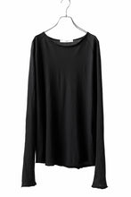 Load image into Gallery viewer, daub RAGLAN STITCH L/S CUTSEWN / DYED COTTON JERSEY (BLACK)