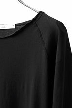 Load image into Gallery viewer, daub RAGLAN STITCH L/S CUTSEWN / DYED COTTON JERSEY (BLACK)